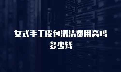 女式手工皮包清洁费用高吗多少钱
