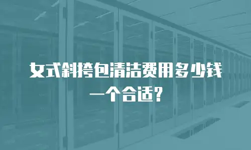 女式斜挎包清洁费用多少钱一个合适？