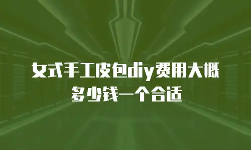 女式手工皮包diy费用大概多少钱一个合适