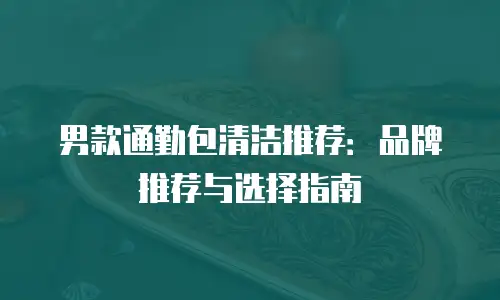 男款通勤包清洁推荐：品牌推荐与选择指南