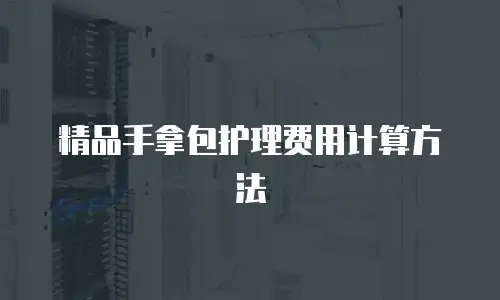 精品手拿包护理费用计算方法