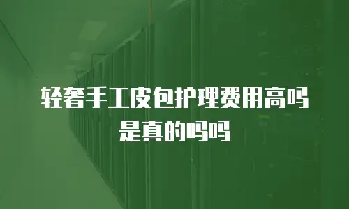 轻奢手工皮包护理费用高吗是真的吗吗