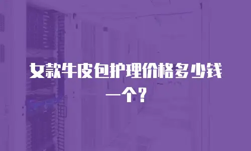 女款牛皮包护理价格多少钱一个？