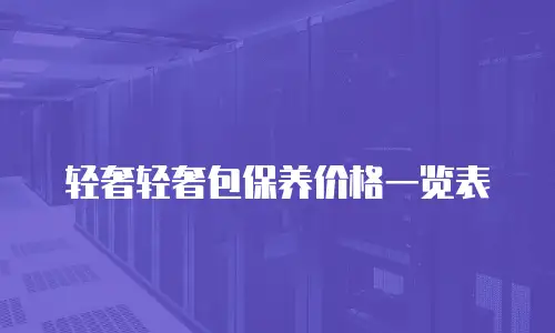 轻奢轻奢包保养价格一览表