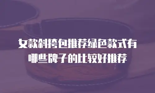 女款斜挎包推荐绿色款式有哪些牌子的比较好推荐