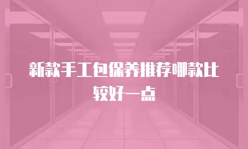 新款手工包保养推荐哪款比较好一点