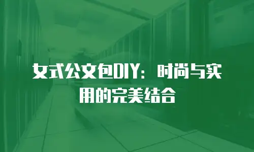 女式公文包DIY：时尚与实用的完美结合