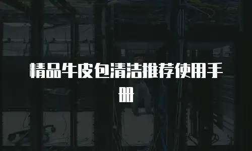 精品牛皮包清洁推荐使用手册