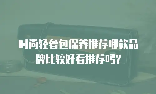 时尚轻奢包保养推荐哪款品牌比较好看推荐吗？