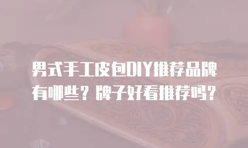 男式手工皮包DIY推荐品牌有哪些？牌子好看推荐吗？