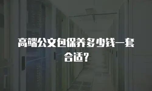 高端公文包保养多少钱一套合适？