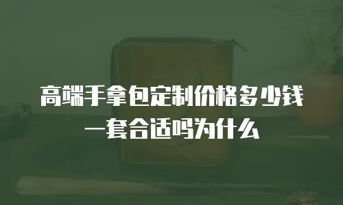 高端手拿包定制价格多少钱一套合适吗为什么