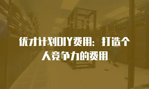 优才计划DIY费用：打造个人竞争力的费用