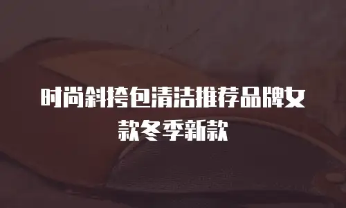 时尚斜挎包清洁推荐品牌女款冬季新款