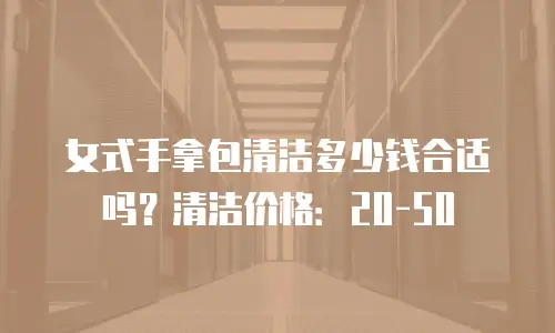 女式手拿包清洁多少钱合适吗？清洁价格：20-50