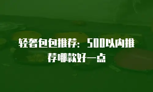 轻奢包包推荐：500以内推荐哪款好一点