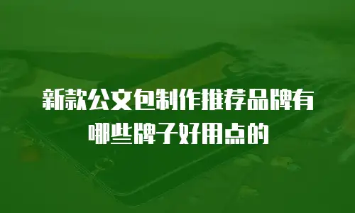 新款公文包制作推荐品牌有哪些牌子好用点的