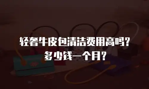 轻奢牛皮包清洁费用高吗？多少钱一个月？