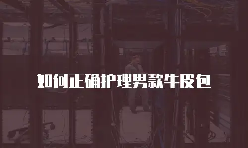 如何正确护理男款牛皮包