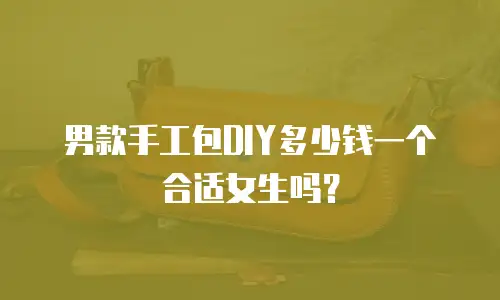 男款手工包DIY多少钱一个合适女生吗？