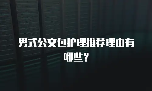 男式公文包护理推荐理由有哪些？