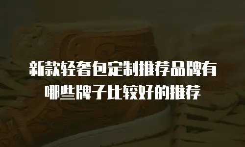 新款轻奢包定制推荐品牌有哪些牌子比较好的推荐