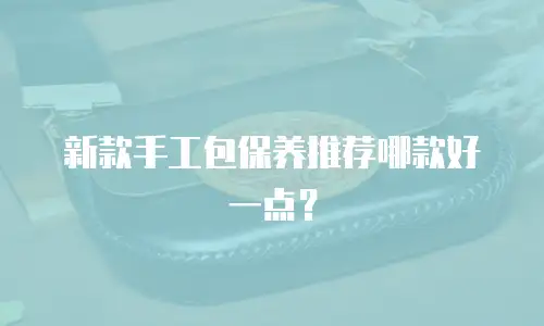 新款手工包保养推荐哪款好一点？
