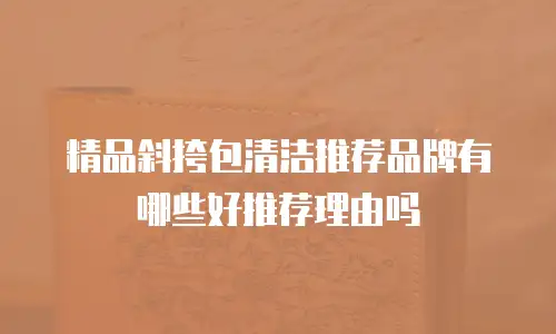 精品斜挎包清洁推荐品牌有哪些好推荐理由吗