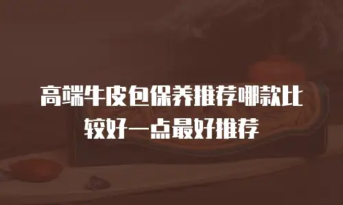 高端牛皮包保养推荐哪款比较好一点最好推荐