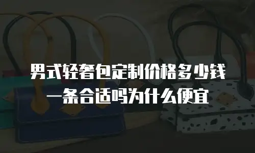 男式轻奢包定制价格多少钱一条合适吗为什么便宜