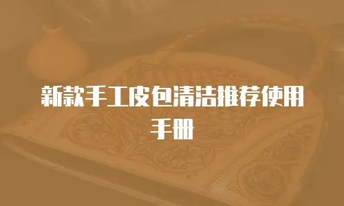 新款手工皮包清洁推荐使用手册