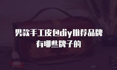 男款手工皮包diy推荐品牌有哪些牌子的