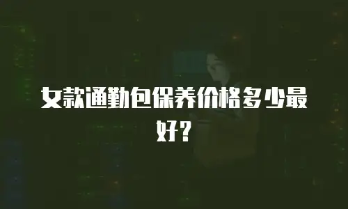 女款通勤包保养价格多少最好？