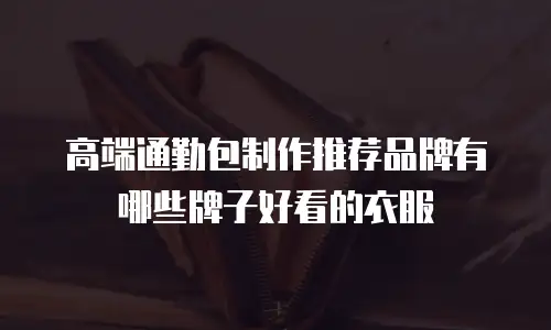 高端通勤包制作推荐品牌有哪些牌子好看的衣服