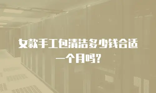 女款手工包清洁多少钱合适一个月吗？
