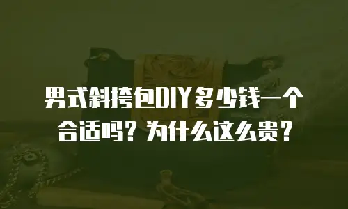 男式斜挎包DIY多少钱一个合适吗？为什么这么贵？