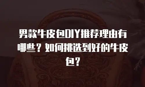 男款牛皮包DIY推荐理由有哪些？如何挑选到好的牛皮包？