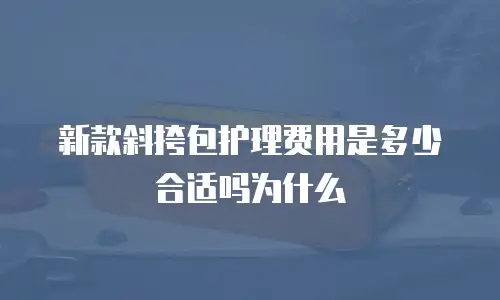 新款斜挎包护理费用是多少合适吗为什么