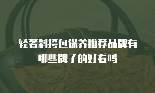 轻奢斜挎包保养推荐品牌有哪些牌子的好看吗