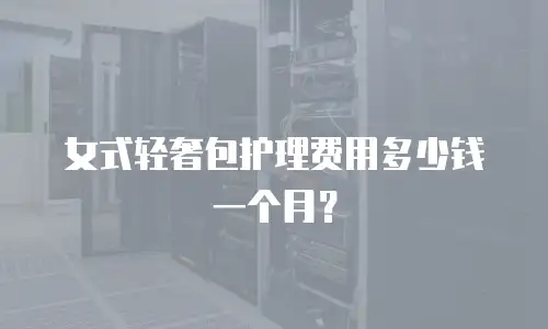 女式轻奢包护理费用多少钱一个月？
