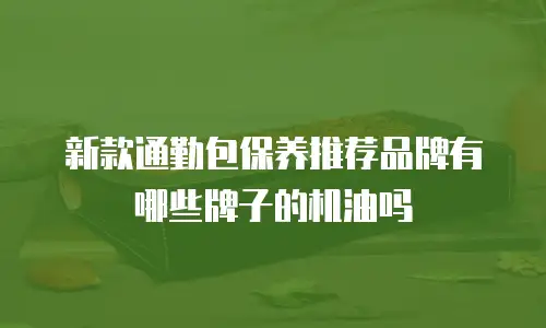 新款通勤包保养推荐品牌有哪些牌子的机油吗
