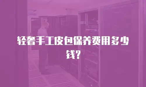 轻奢手工皮包保养费用多少钱？