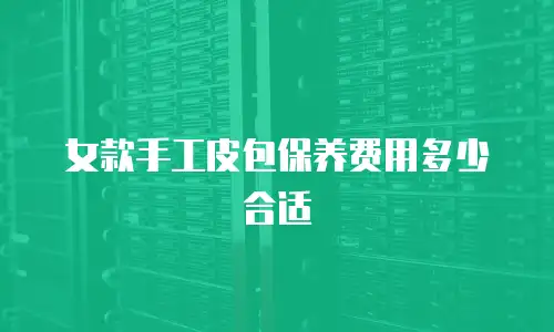 女款手工皮包保养费用多少合适