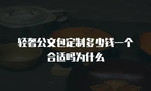 轻奢公文包定制多少钱一个合适吗为什么