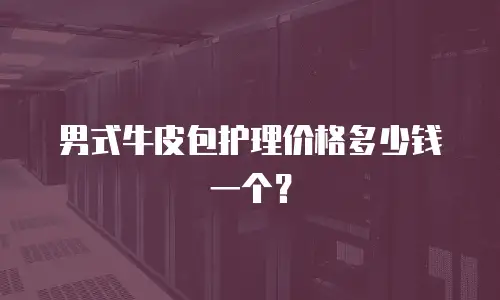 男式牛皮包护理价格多少钱一个？