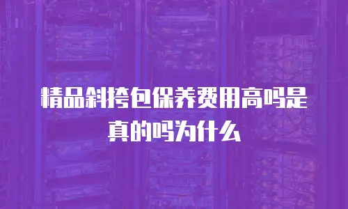 精品斜挎包保养费用高吗是真的吗为什么
