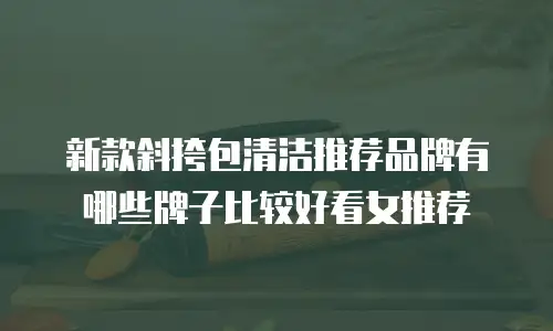 新款斜挎包清洁推荐品牌有哪些牌子比较好看女推荐