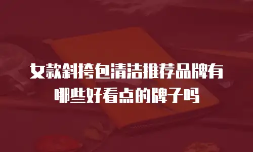 女款斜挎包清洁推荐品牌有哪些好看点的牌子吗