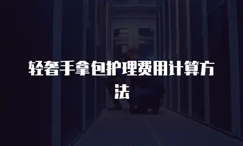 轻奢手拿包护理费用计算方法