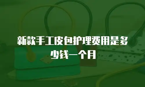 新款手工皮包护理费用是多少钱一个月